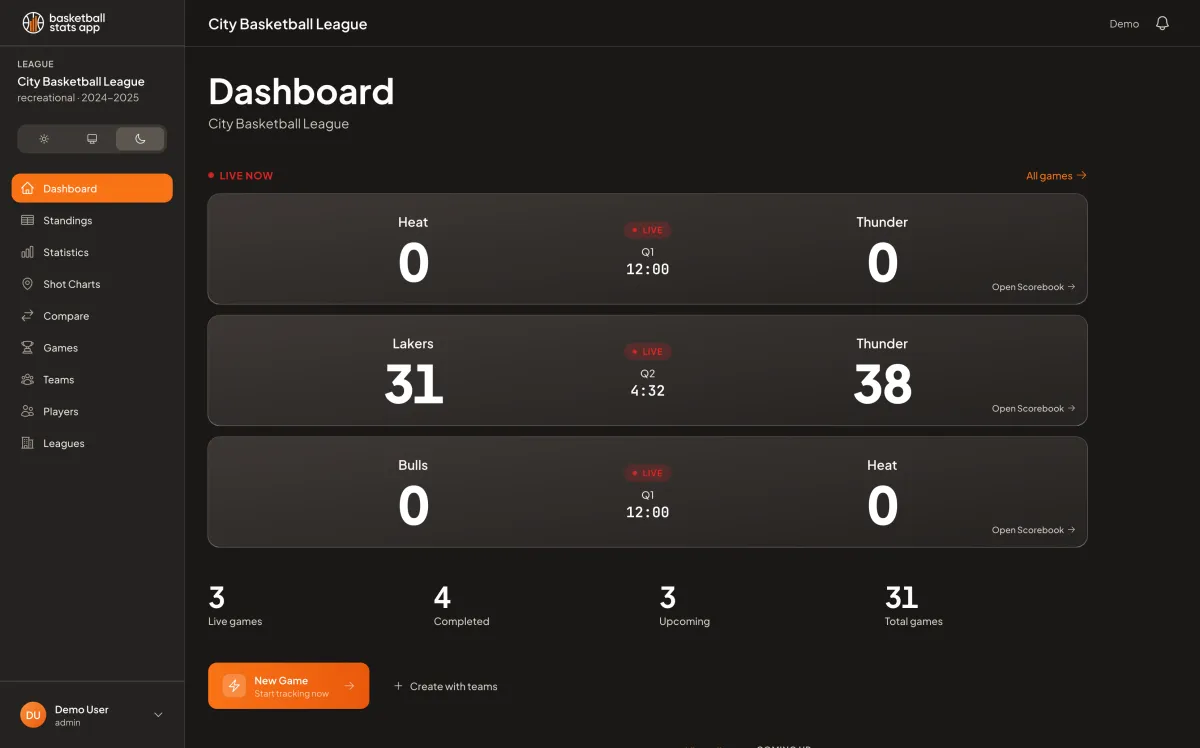Basketball Stats App screenshot 4