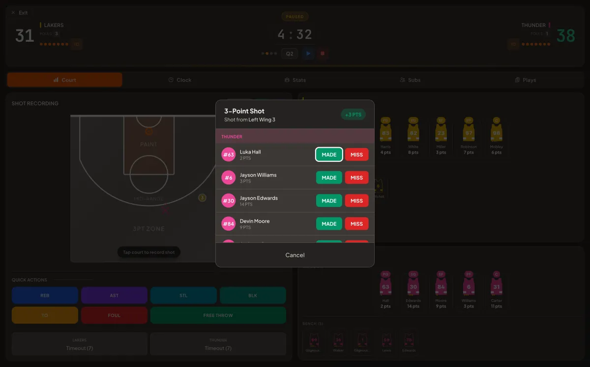 Basketball Stats App screenshot 6