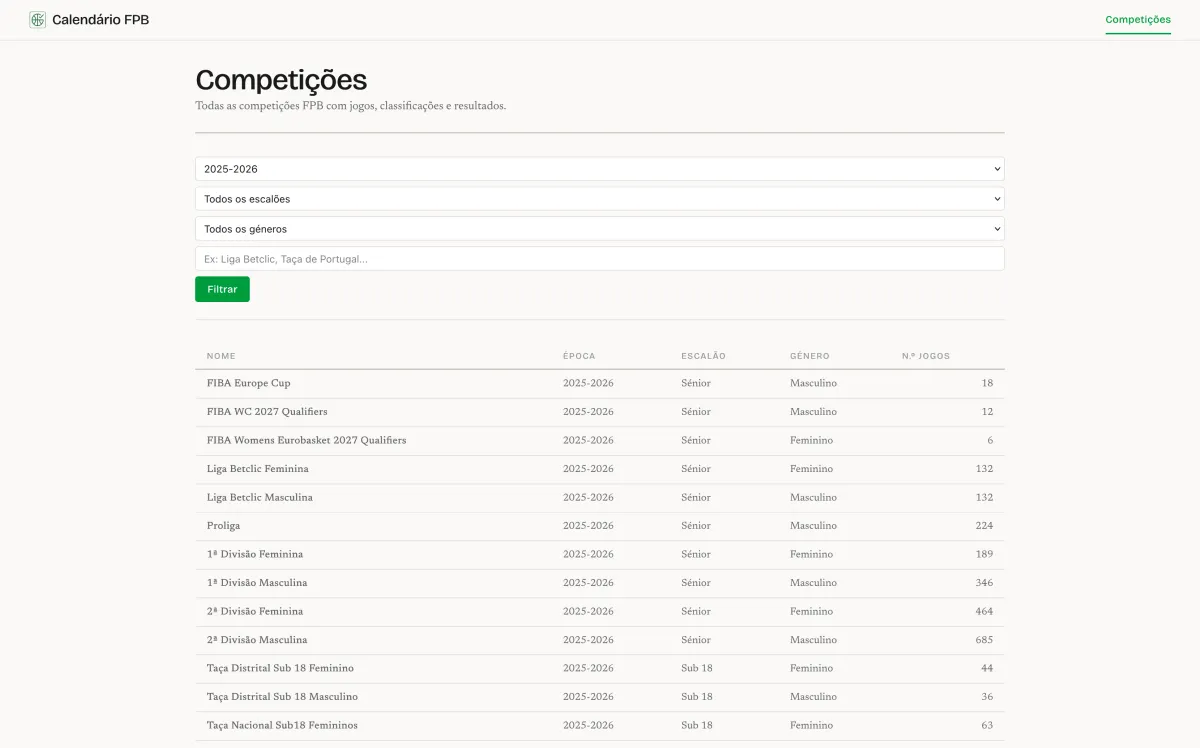 FPB Calendar screenshot 2