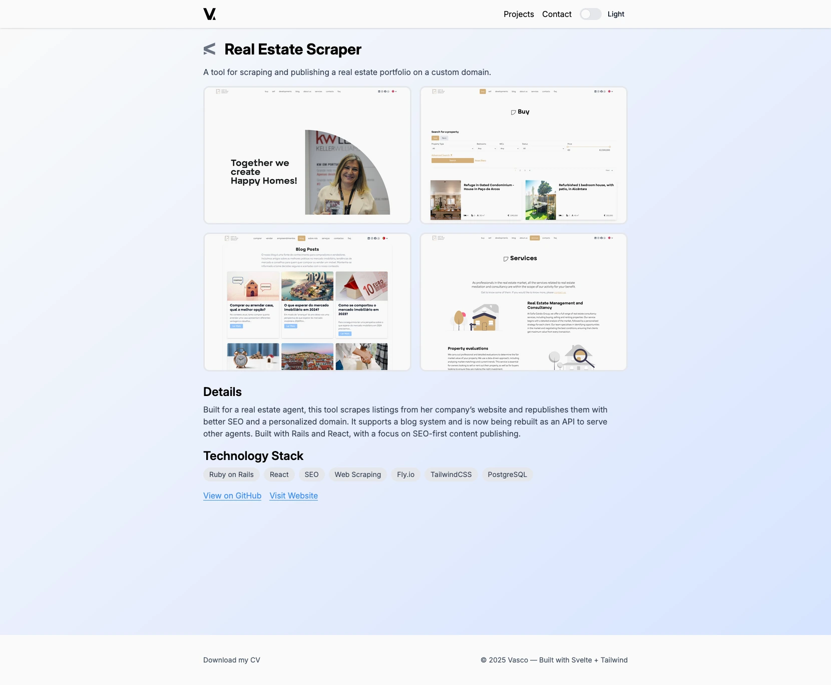 Portfolio Site screenshot 2