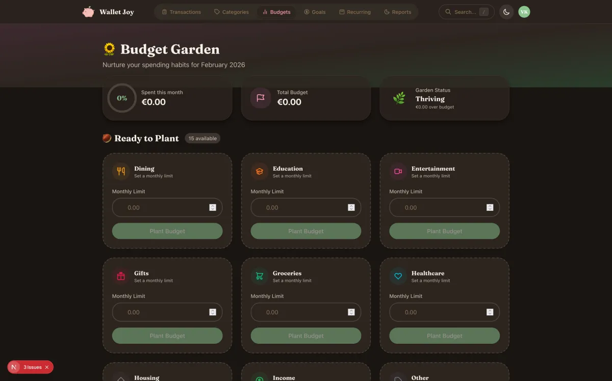Wallet Joy screenshot 1